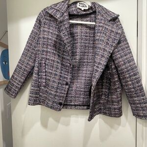 Bimba Y Lola multi-colored tweed jacket